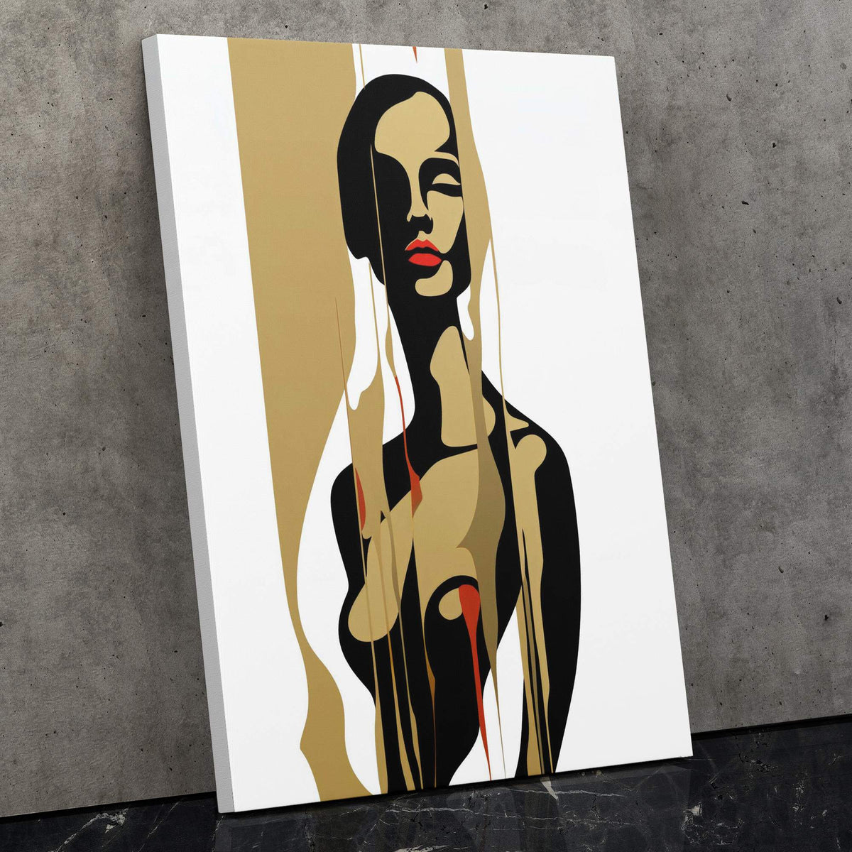 Woman's Gold Form - Luxury Wall Art