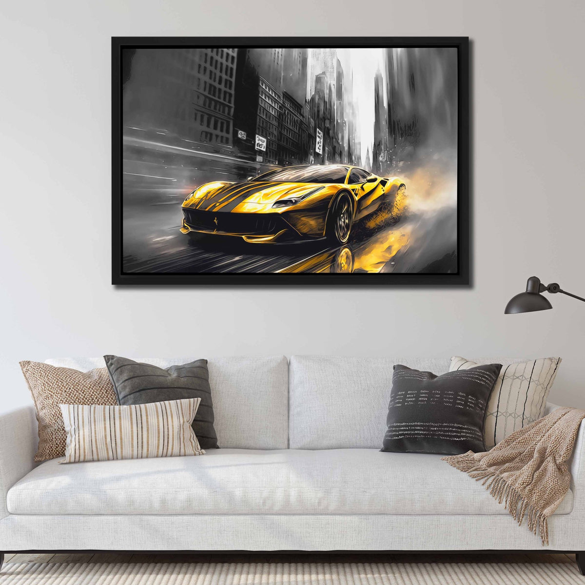 Yellow Sports Car - Luxury Wall Art