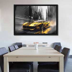 Yellow Sports Car - Luxury Wall Art