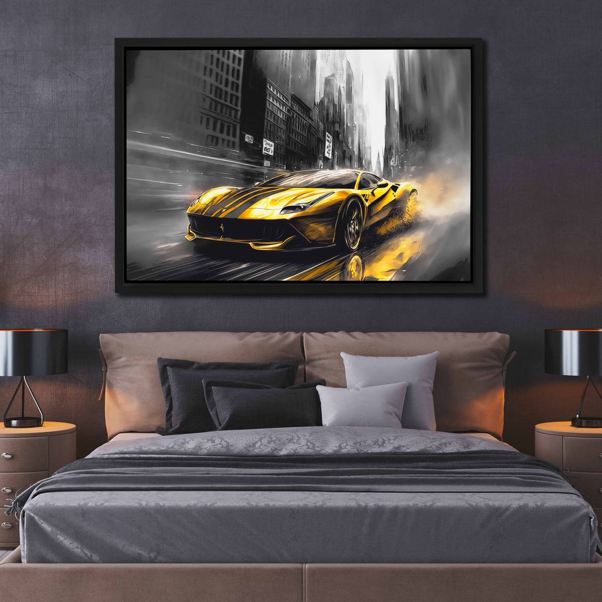 Yellow Sports Car - Luxury Wall Art