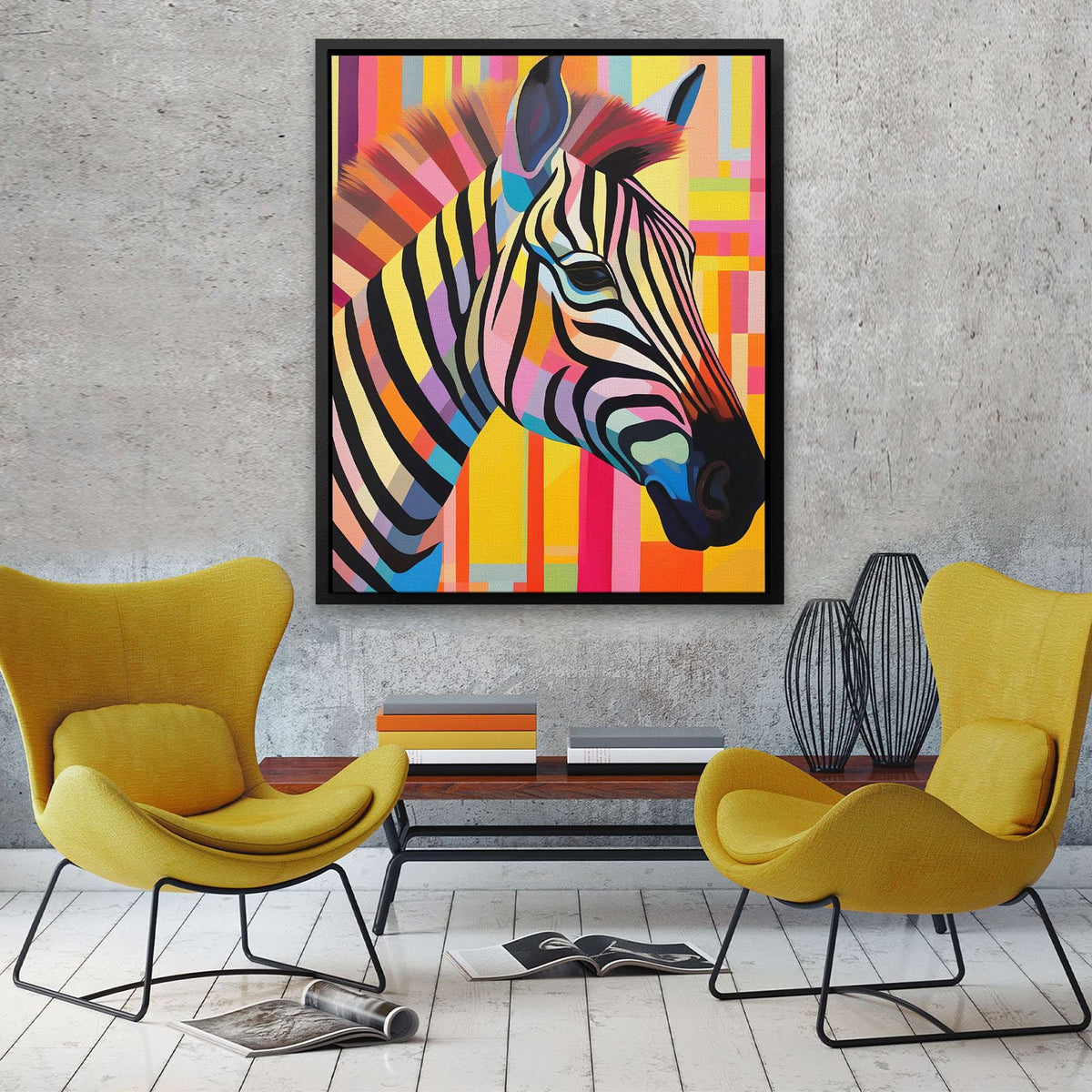 Zebra's Dance - Luxury Wall Art