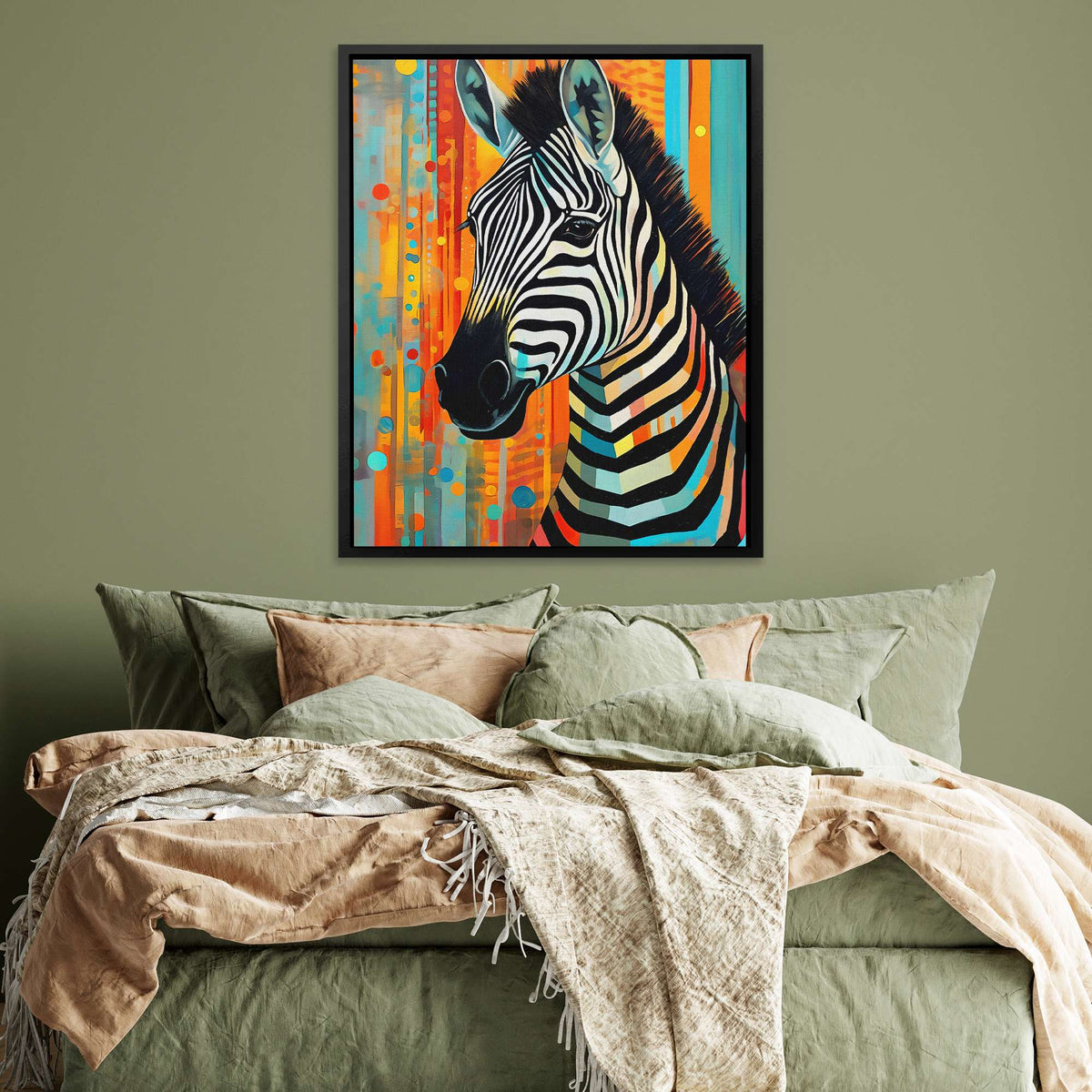 Zebra&#39;s Reflection - Luxury Wall Art