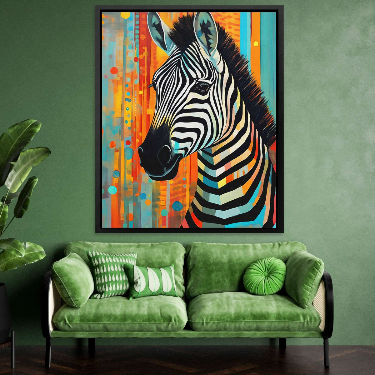 Zebra's Reflection - Luxury Wall Art